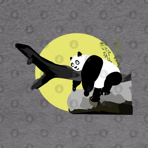 Lazy Panda by adamzworld